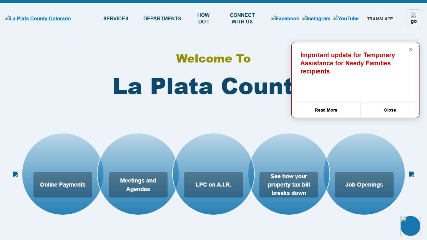 La Plata County Colorado Home Page